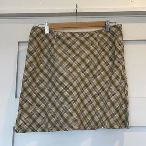 Vintage American Eagle Plaid Mini Skirt. Size 10